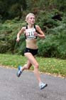 Chloe Richardson (Birchfield Harriers) on the 2nd leg of the senior womens 4 stage relay at the ERRA Mens 6 and Womens 4 Stage Road Relays, Sutton Park, Birmingham Road Relays.